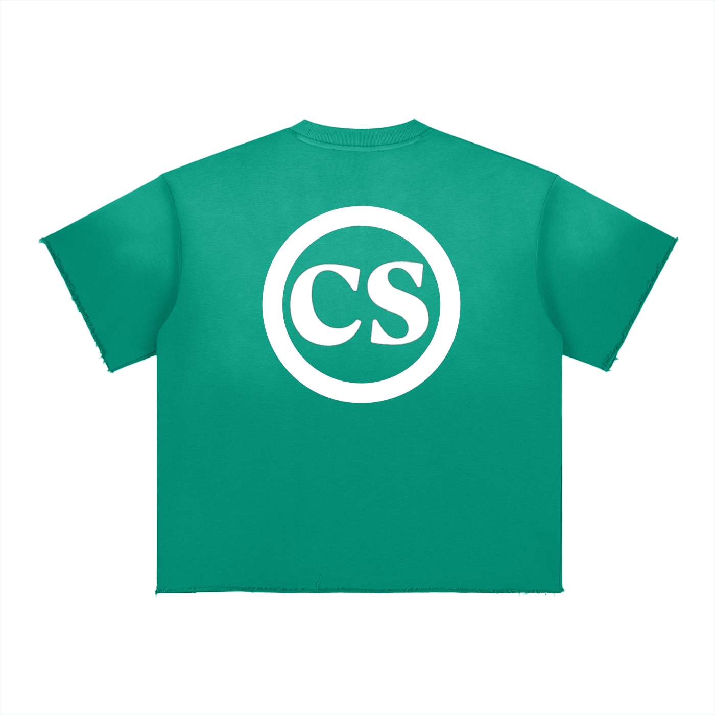 LOGO Sun Fade Raw Edge TEE