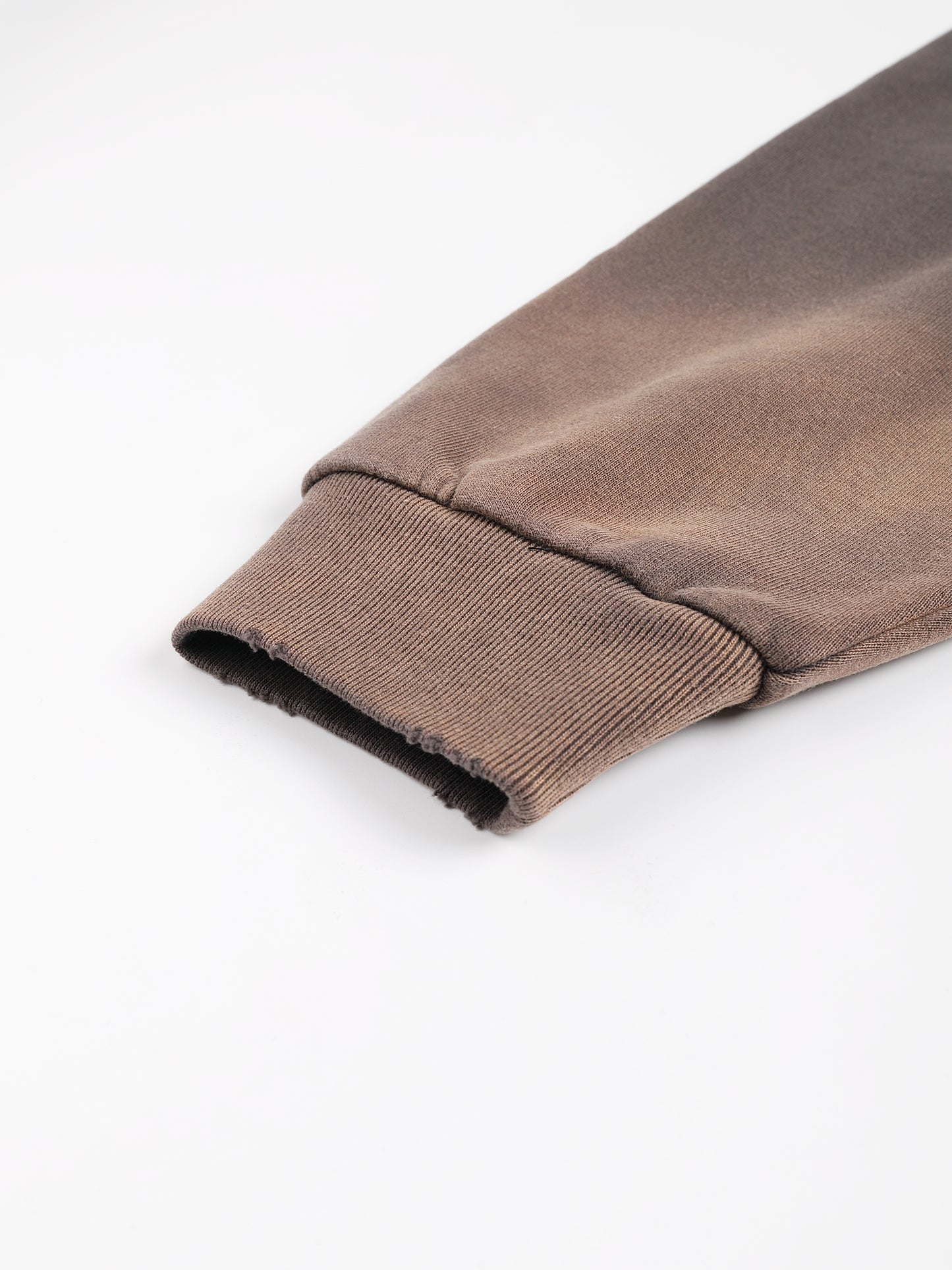 Hand-Frayed STRETCH LOGO ZIP-UP