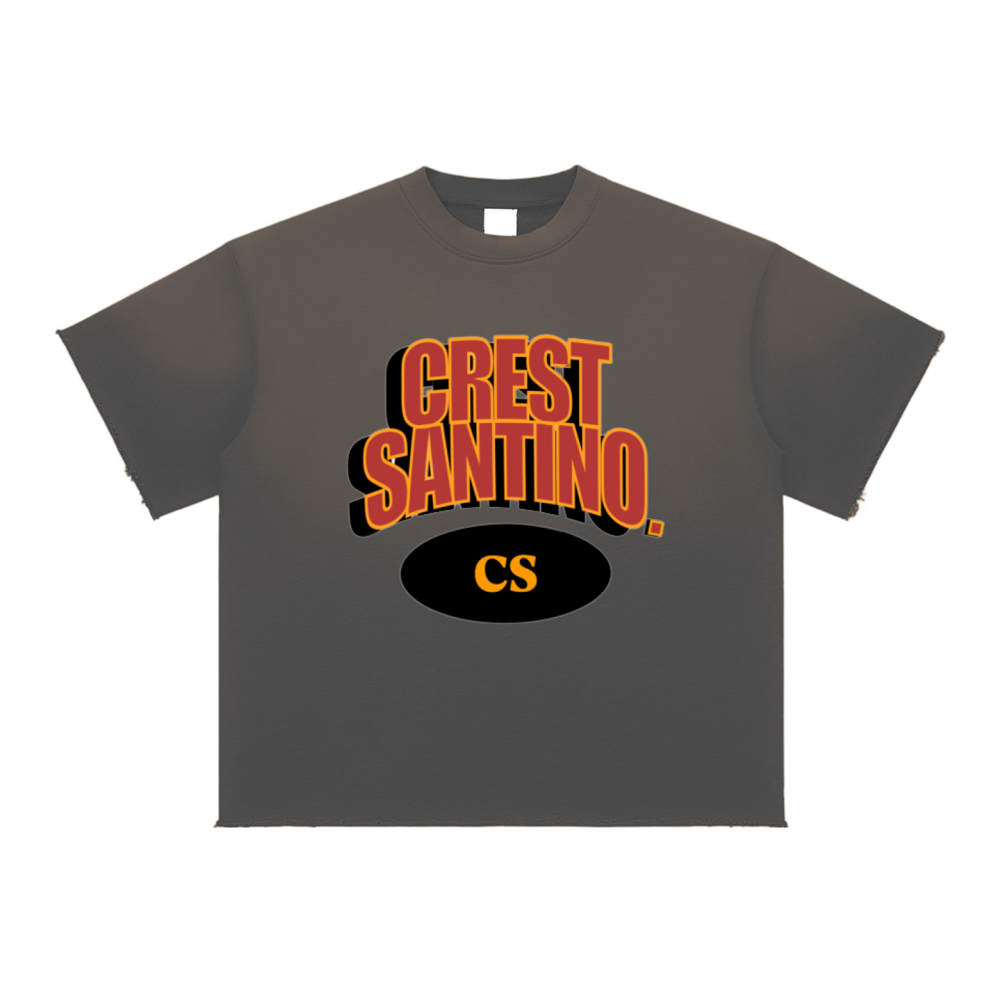 LOGO Sun Fade Raw Edge TEE