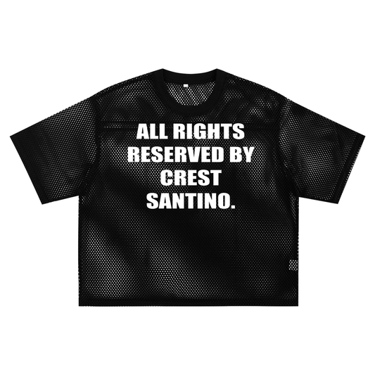 See-through Boxy Net RIGHTS TEE