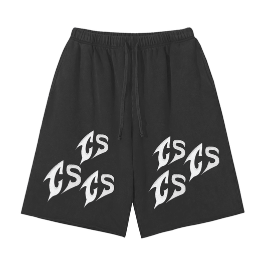 SCATTERED LOGO SHORTS